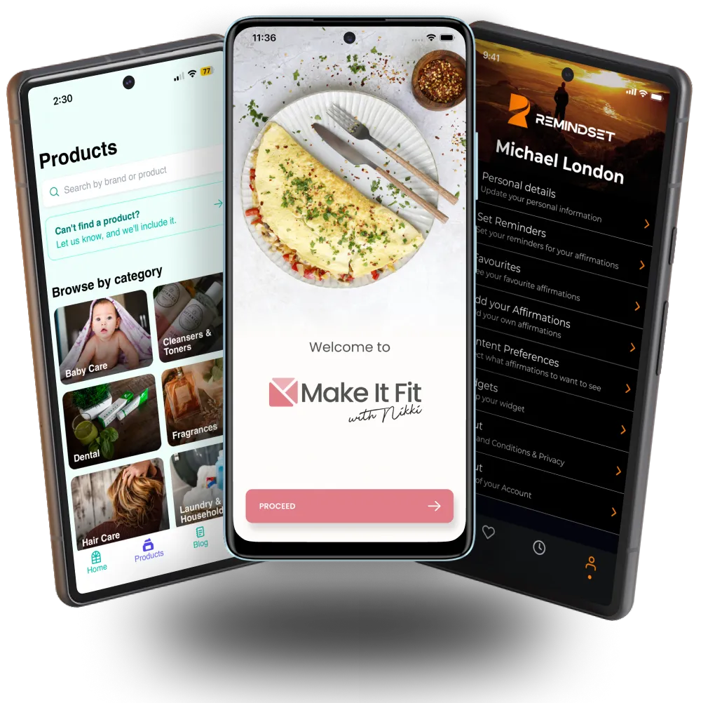 Android app UI mock up