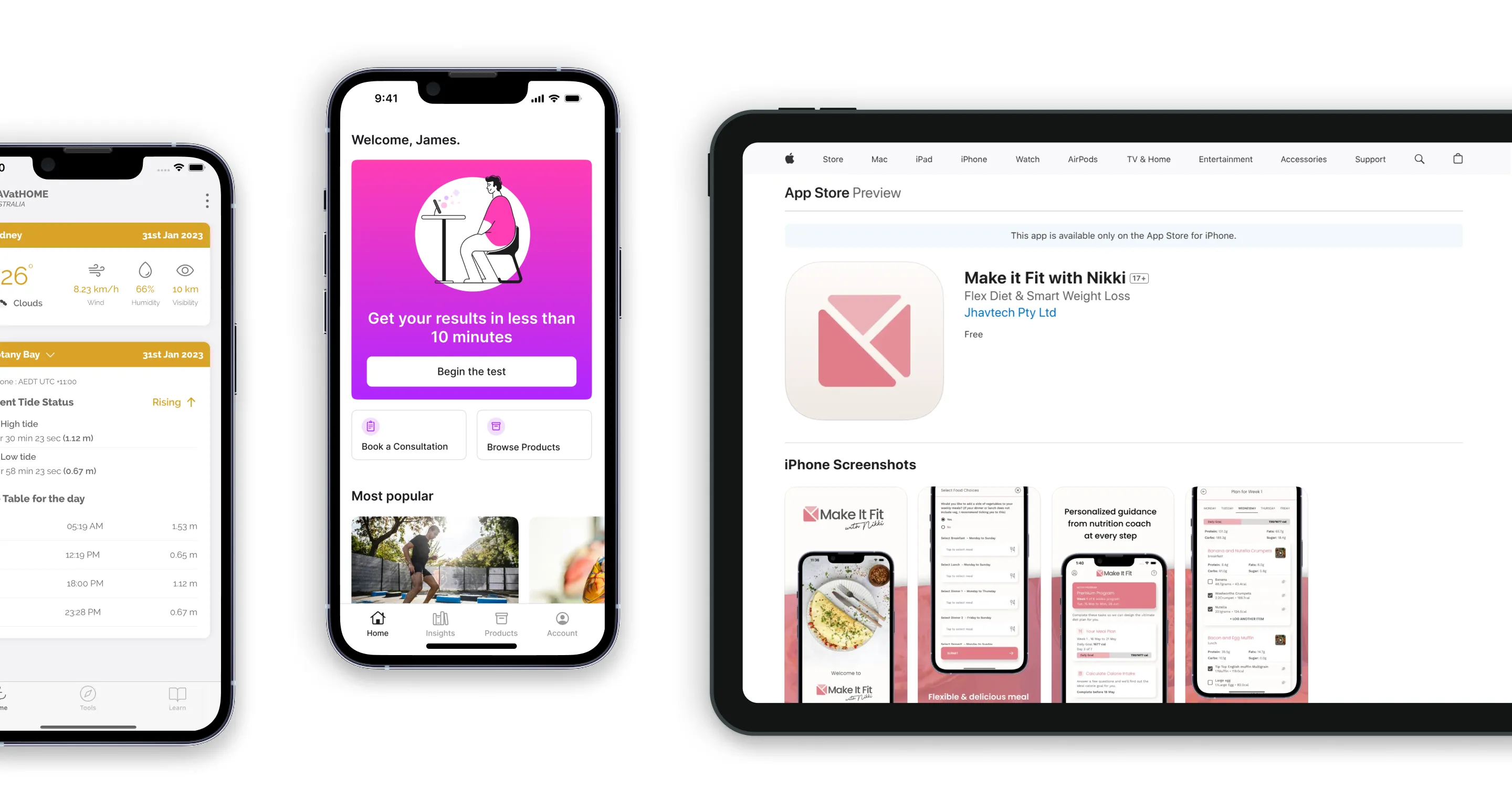 iOS app UI showcasing user-friendly design features