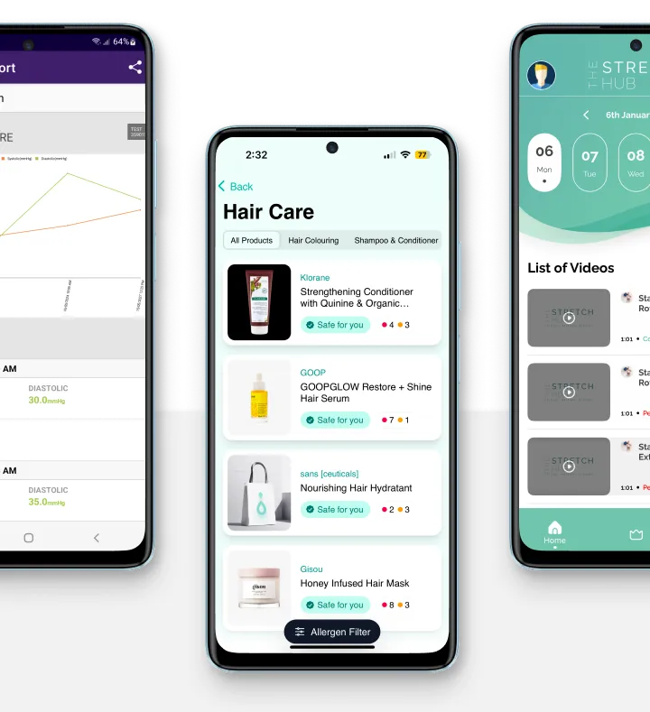 Android app UI frames