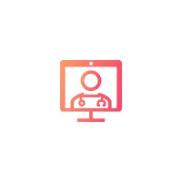 Online doctor consultation icon
