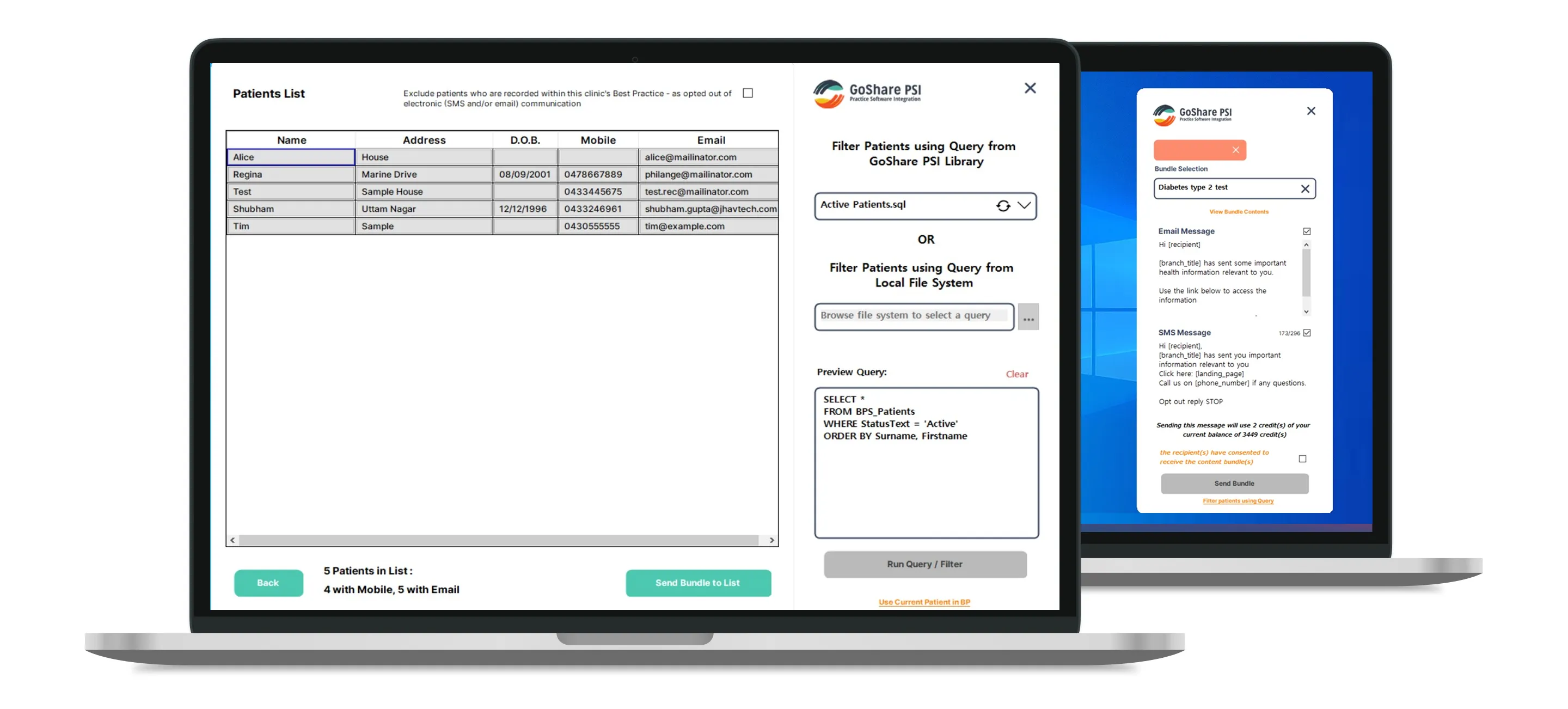 Goshare healthly UI screens