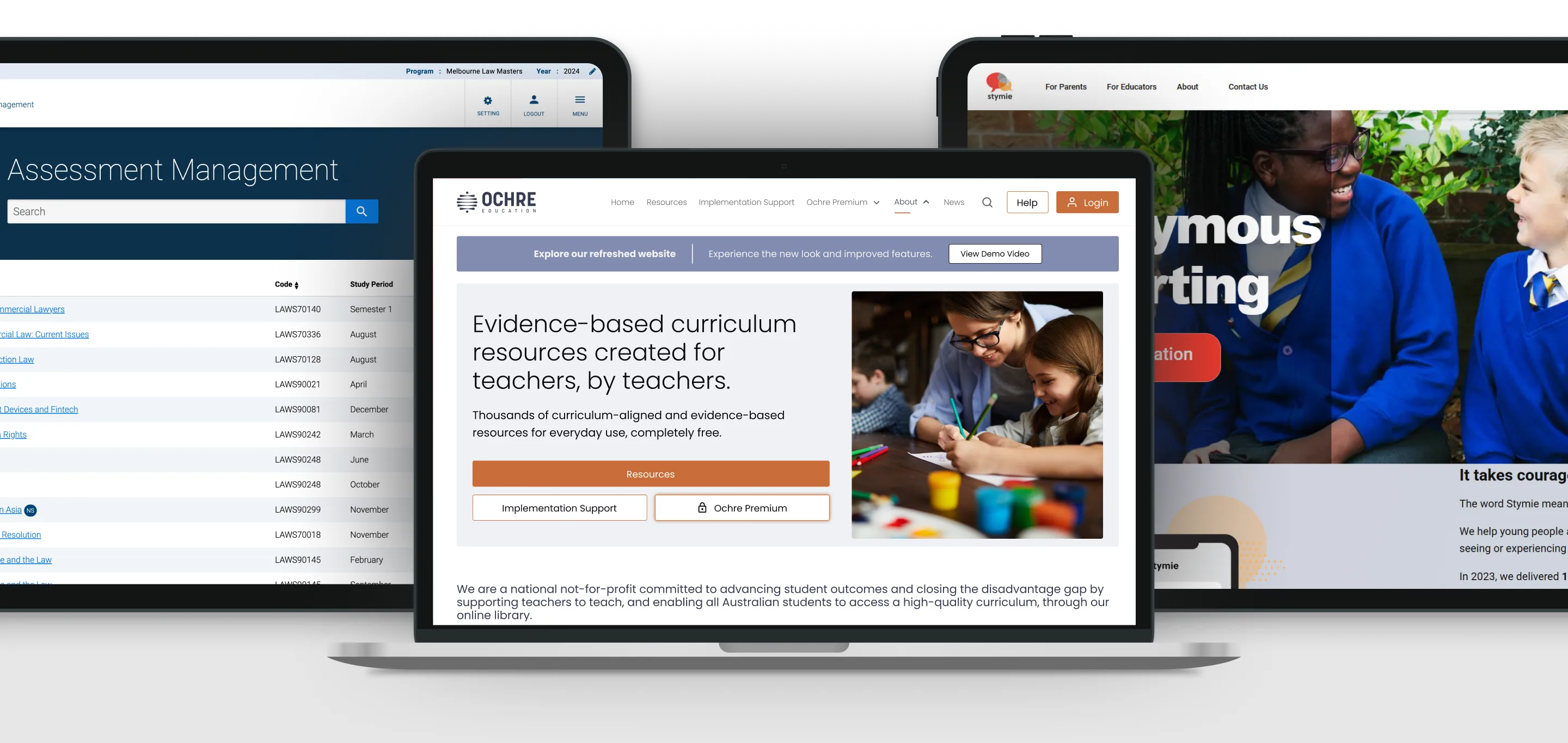 Education app UI showcasing user-friendly design features