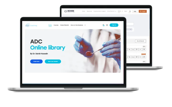 Education app UI frame