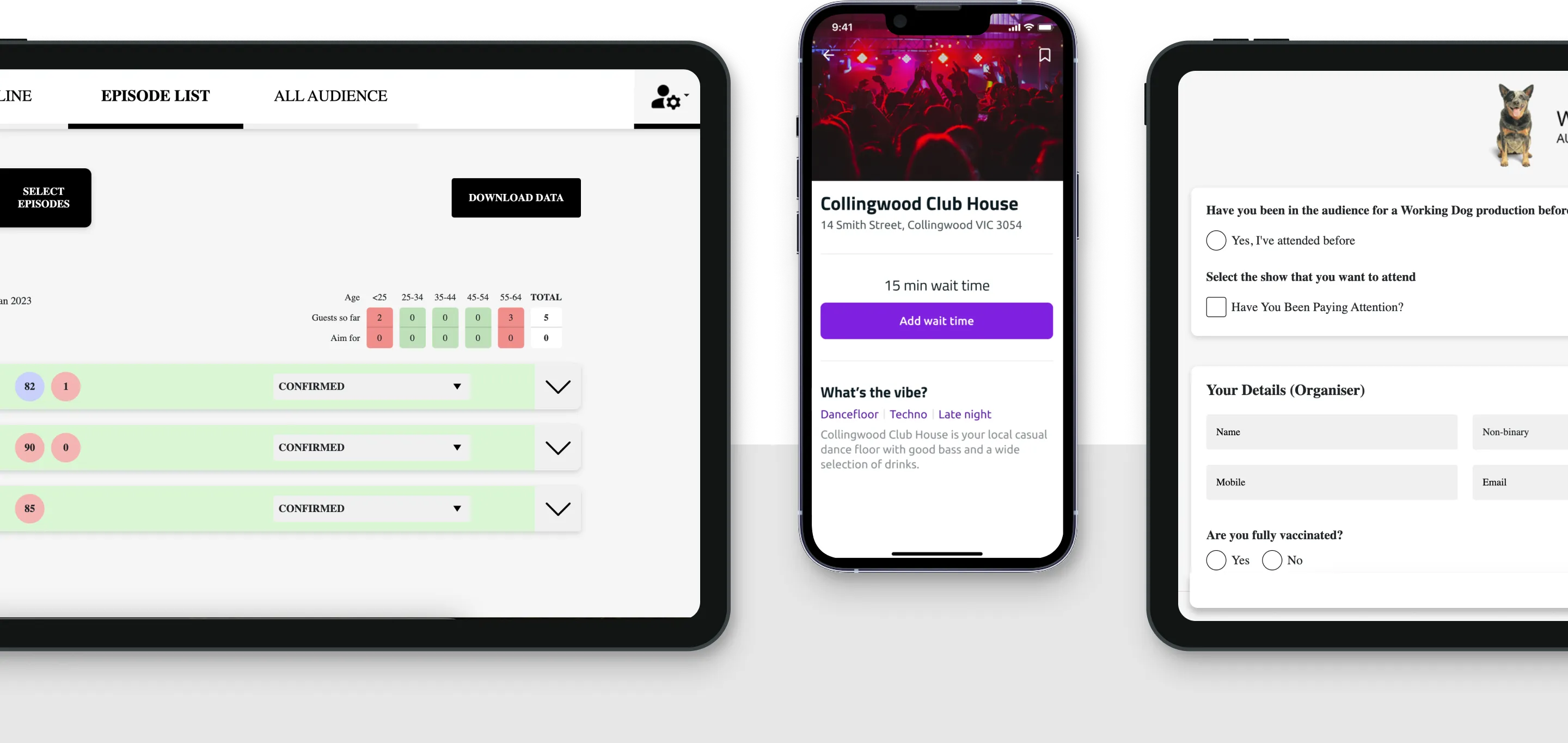Entertainment app UI showcasing user-friendly design features