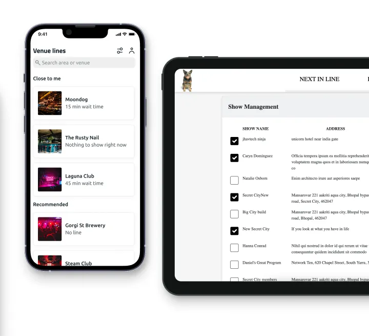 Entertainment app UI showcasing user-friendly design features
