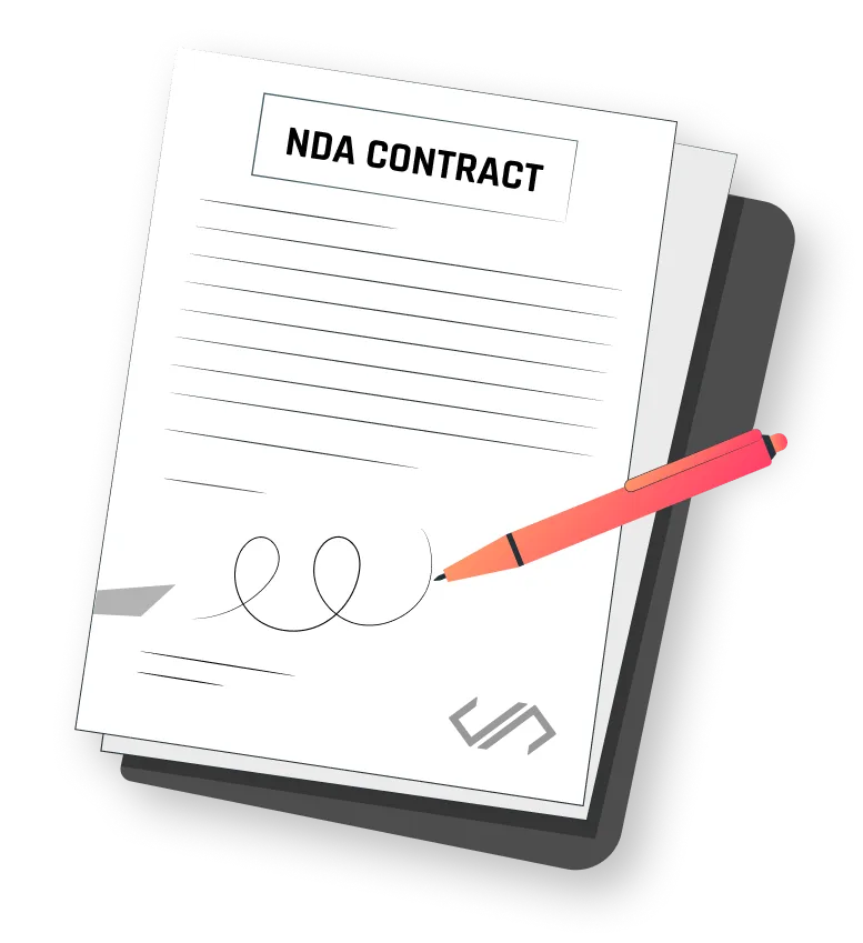 NDA contract page