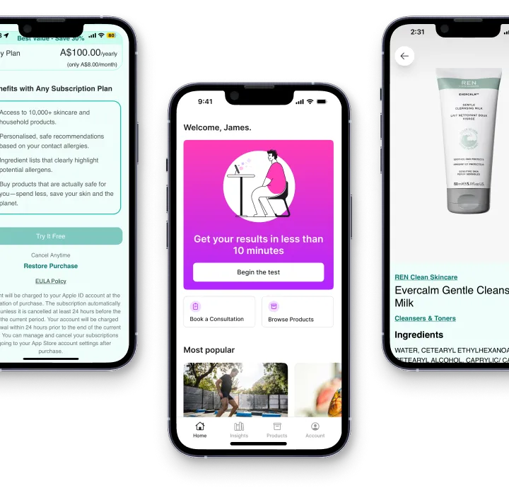 Mobile app UI showcasing user-friendly design features