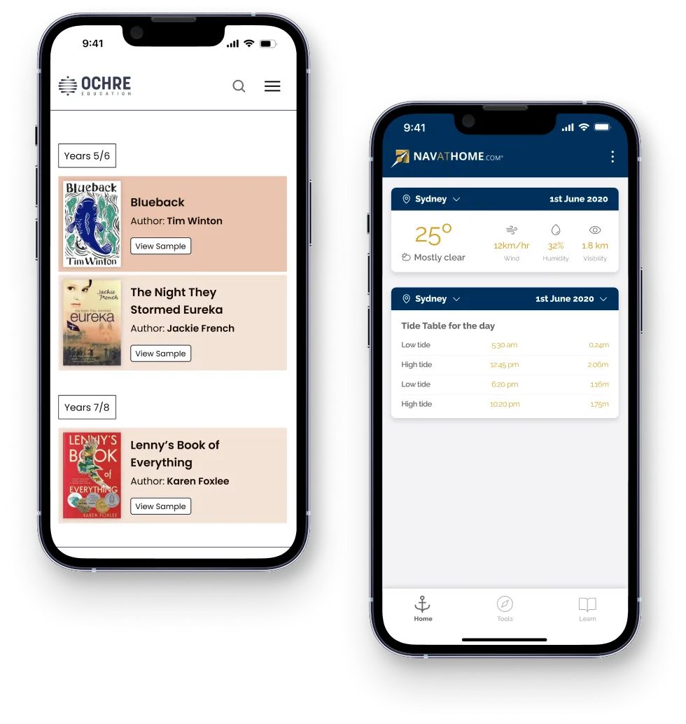 Mobile app UI design