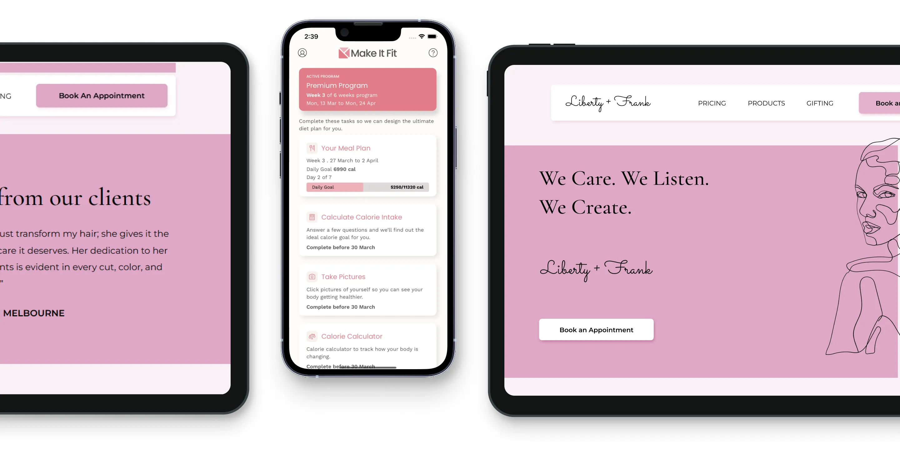 Mobile app UI showcasing user-friendly design features