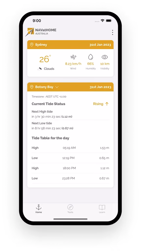NavatHome screen
