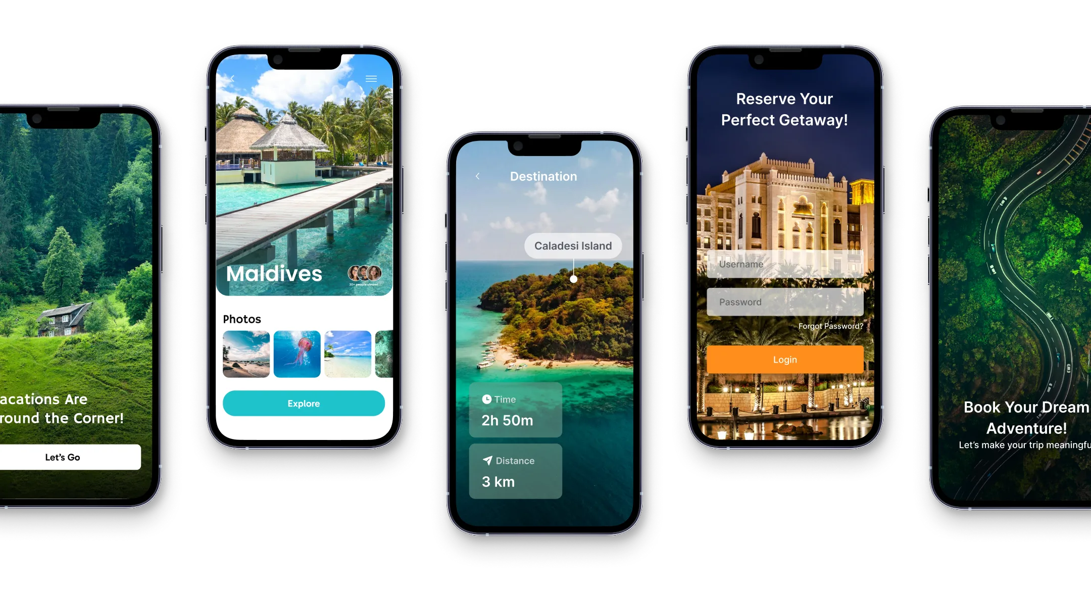 Mobile app UI showcasing user-friendly design features