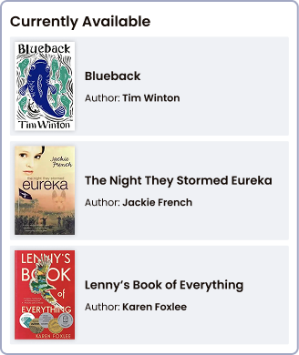 Current available books