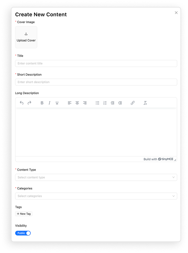 Admin features floating