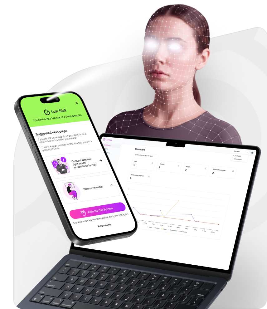 Mobile app and web dashboard mocukp design