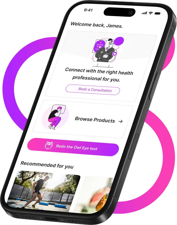 Mobile app home screen