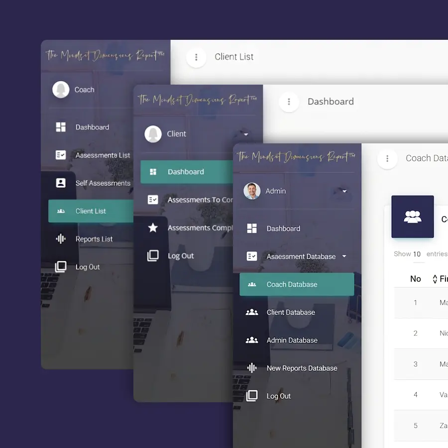 Authentication screen