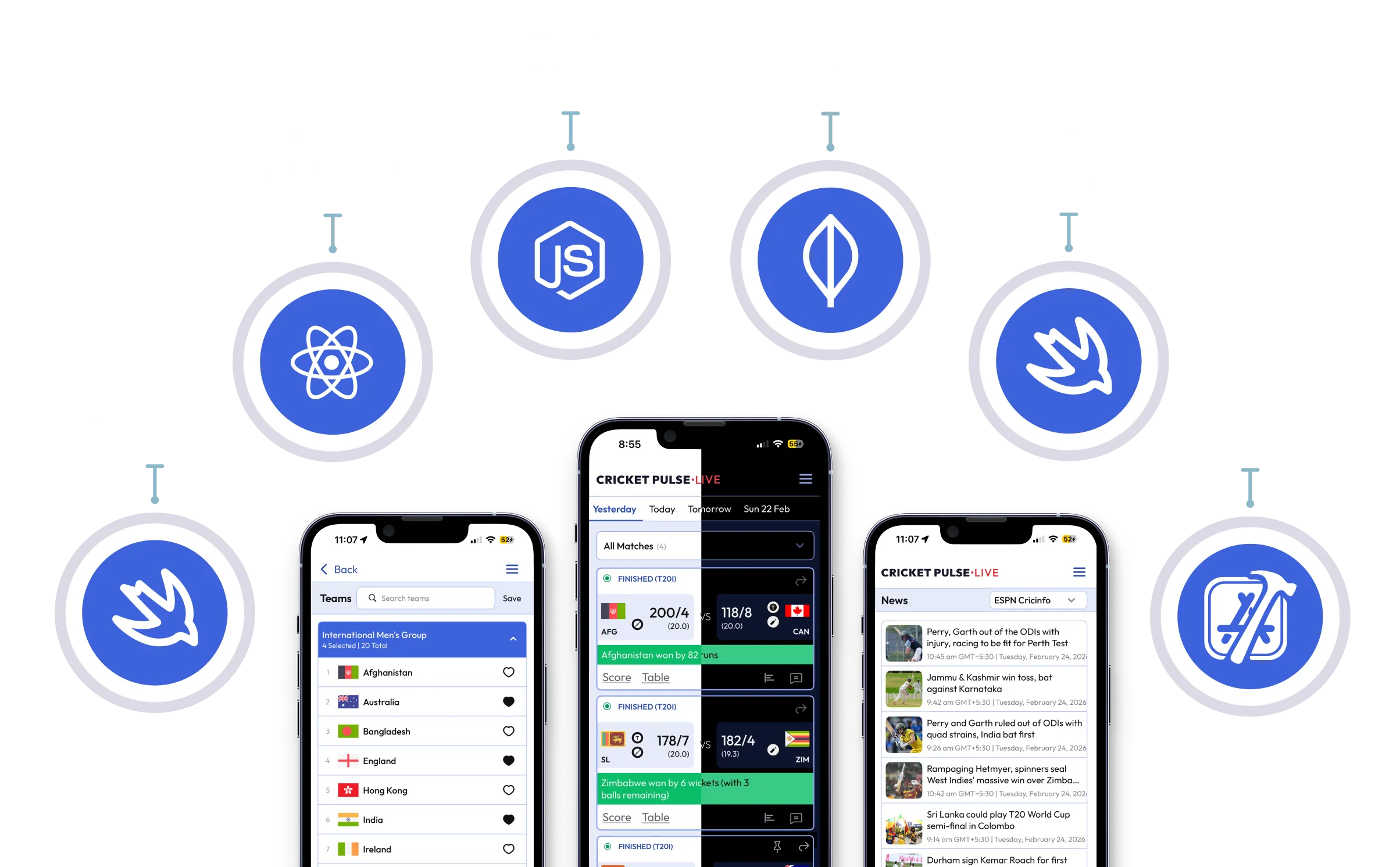 Cricket Pulse Live Technology Stack