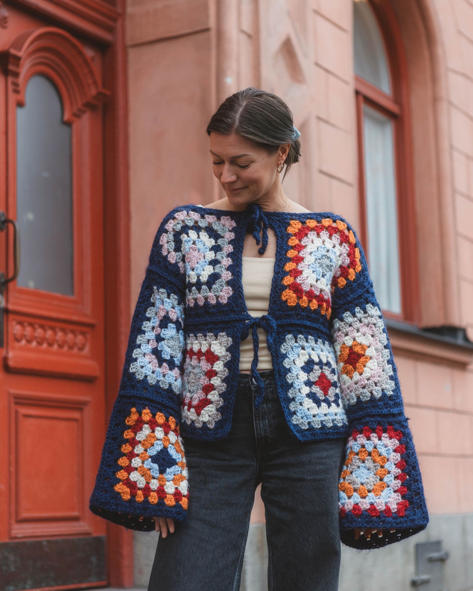 Virkad kofta "Allie"