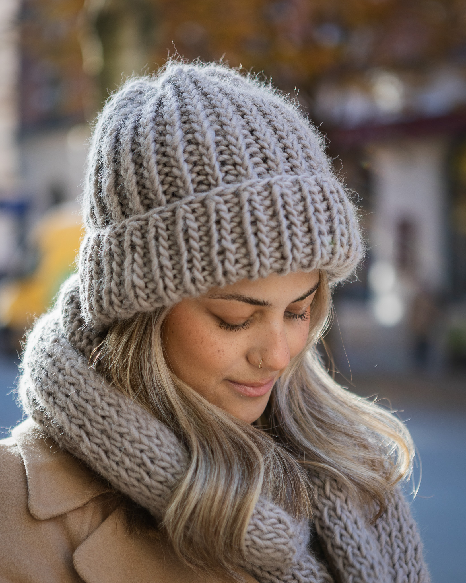 Knitted beanie "Magda"