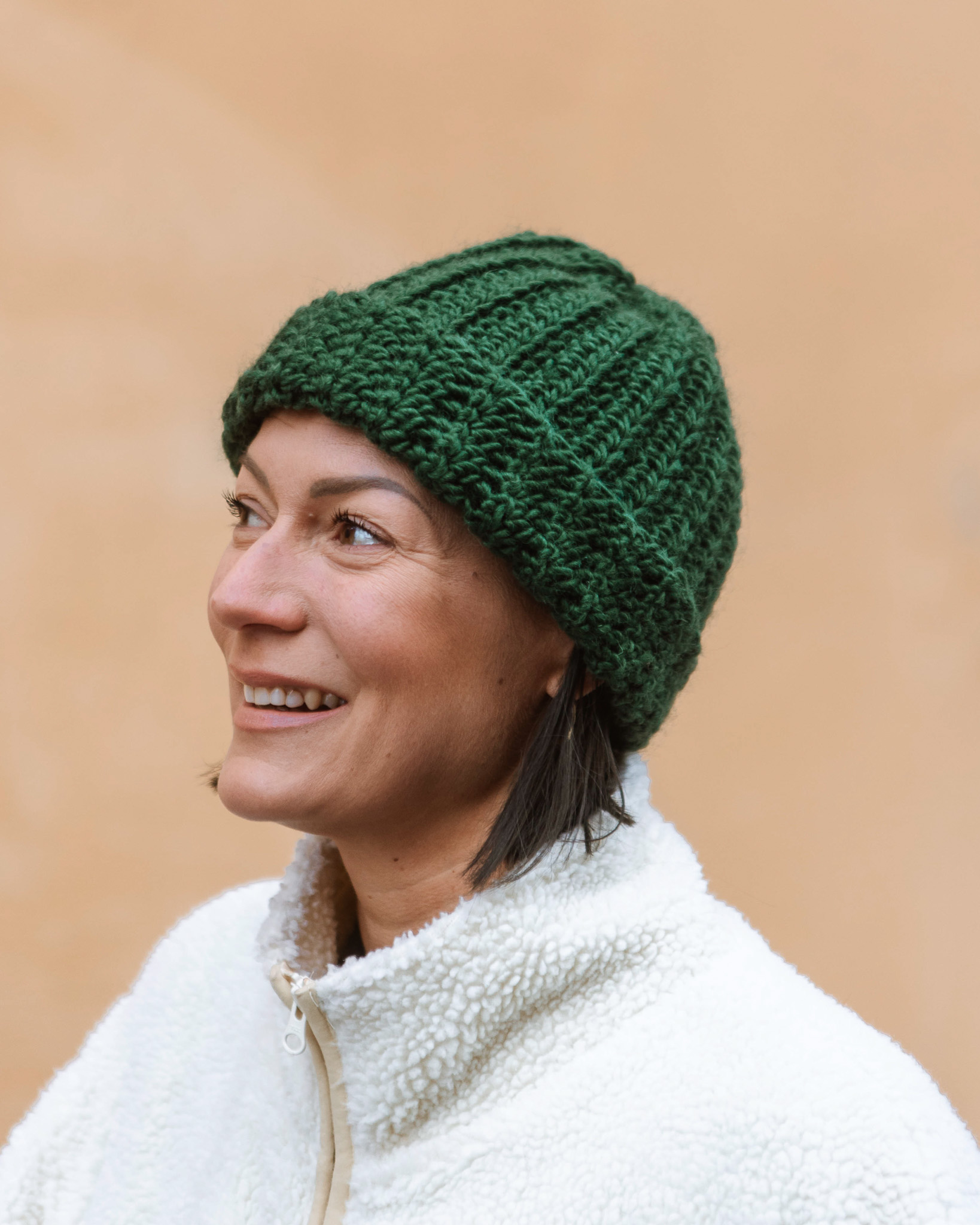 Virkad mössa "Boel"