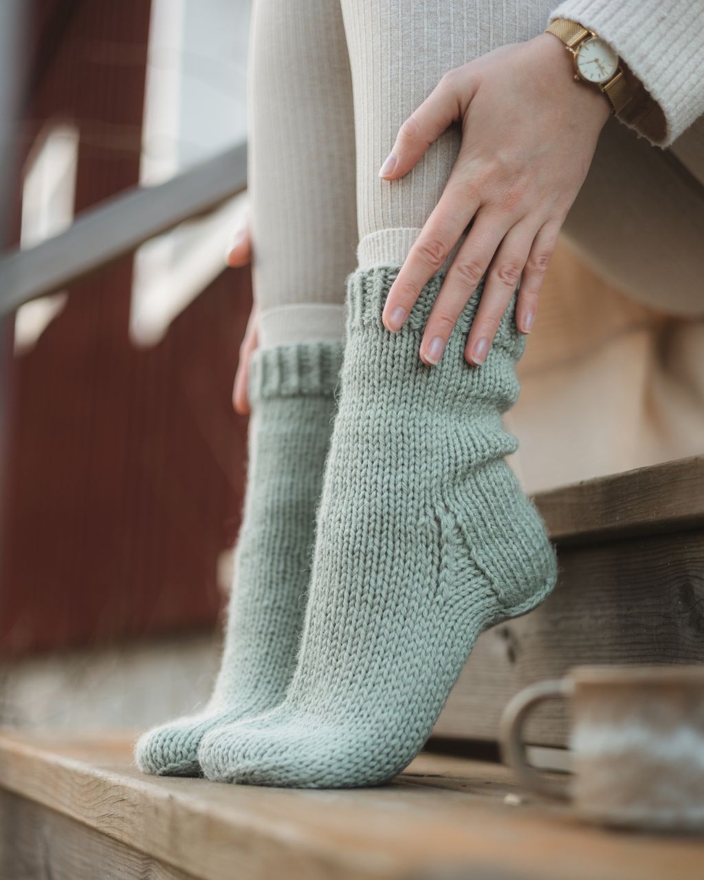 Knitted socks "Anita"