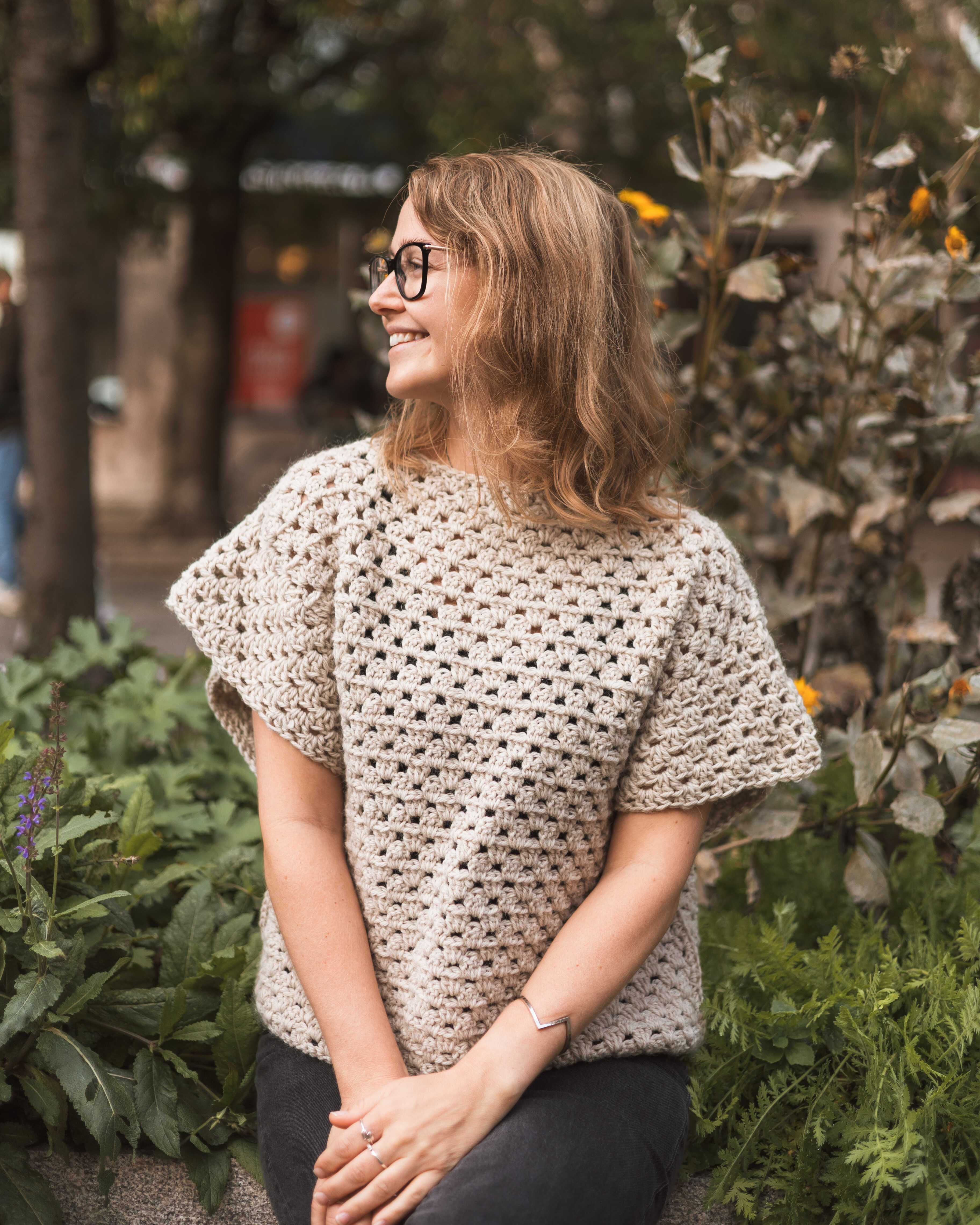 Virkad tröja "Livia"