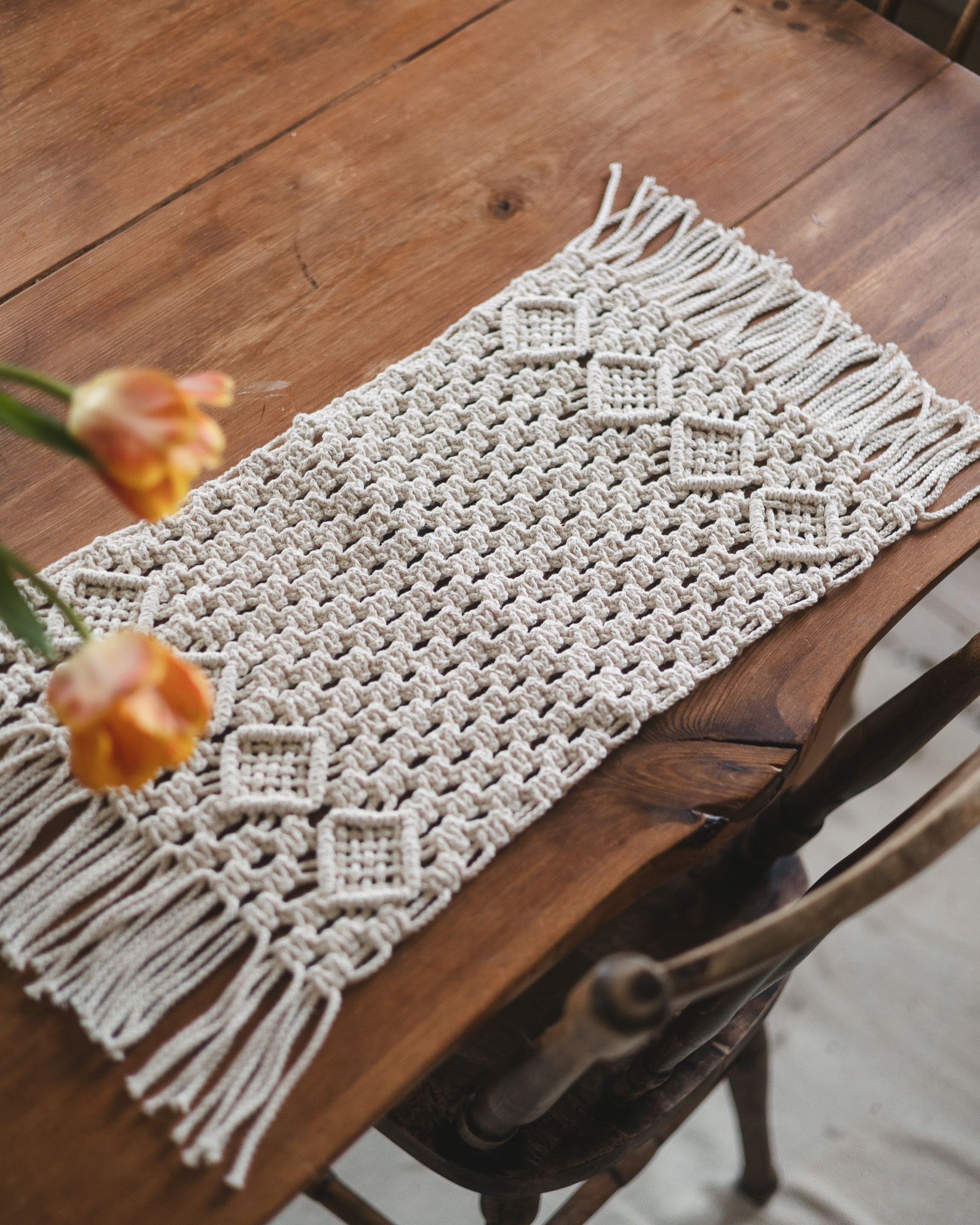 Macramé placemat “Luca”