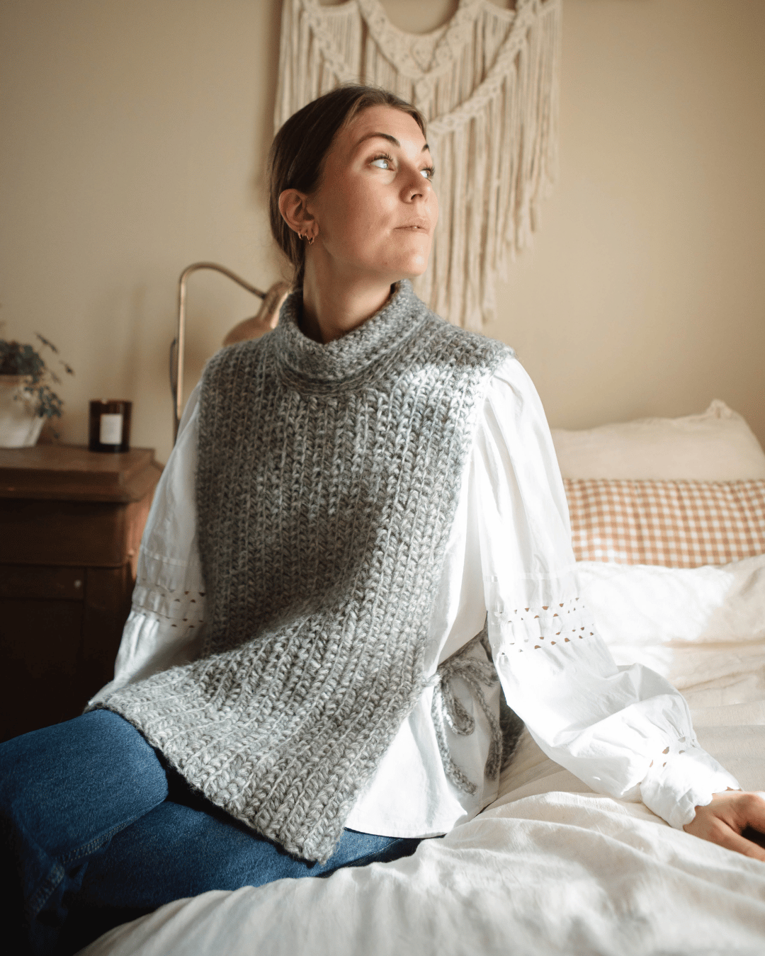 Virkad slipover "Helen"