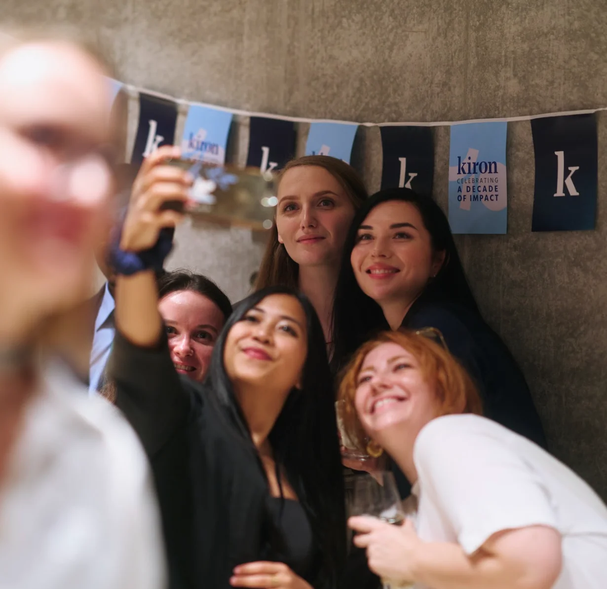 Anne and Yaman from Kiron are brainstorming