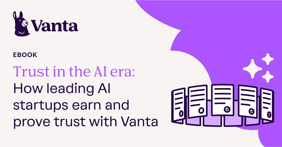 eBook: How AI startups prove trust and scale securely with Vanta cover image