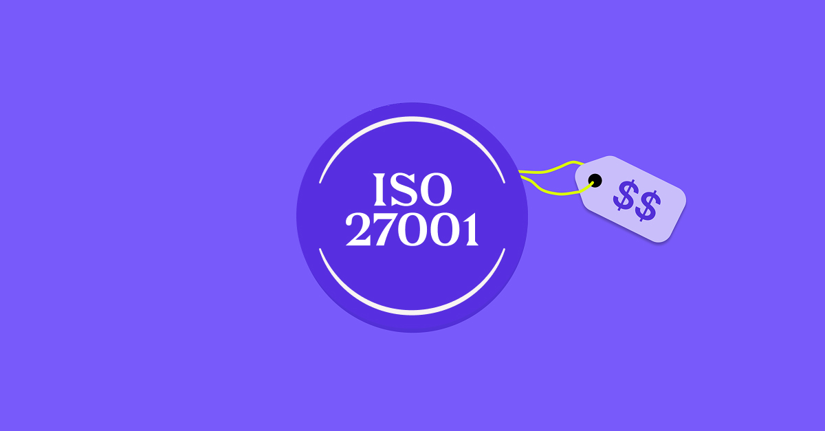 The iso logo on a purple background.