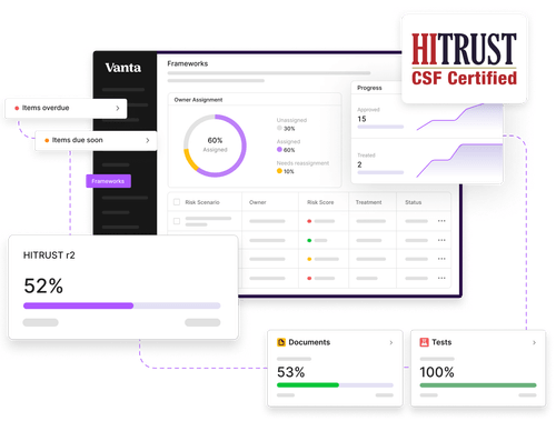 Vanta UI HITTRUST Certified