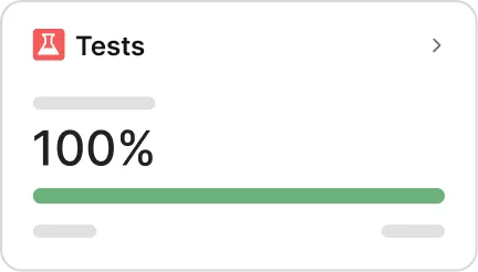 Vanta Product Tests graph UI mock