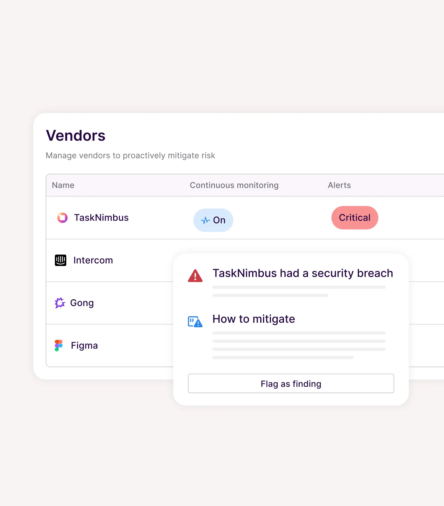 Vendor Risk Management - discovery