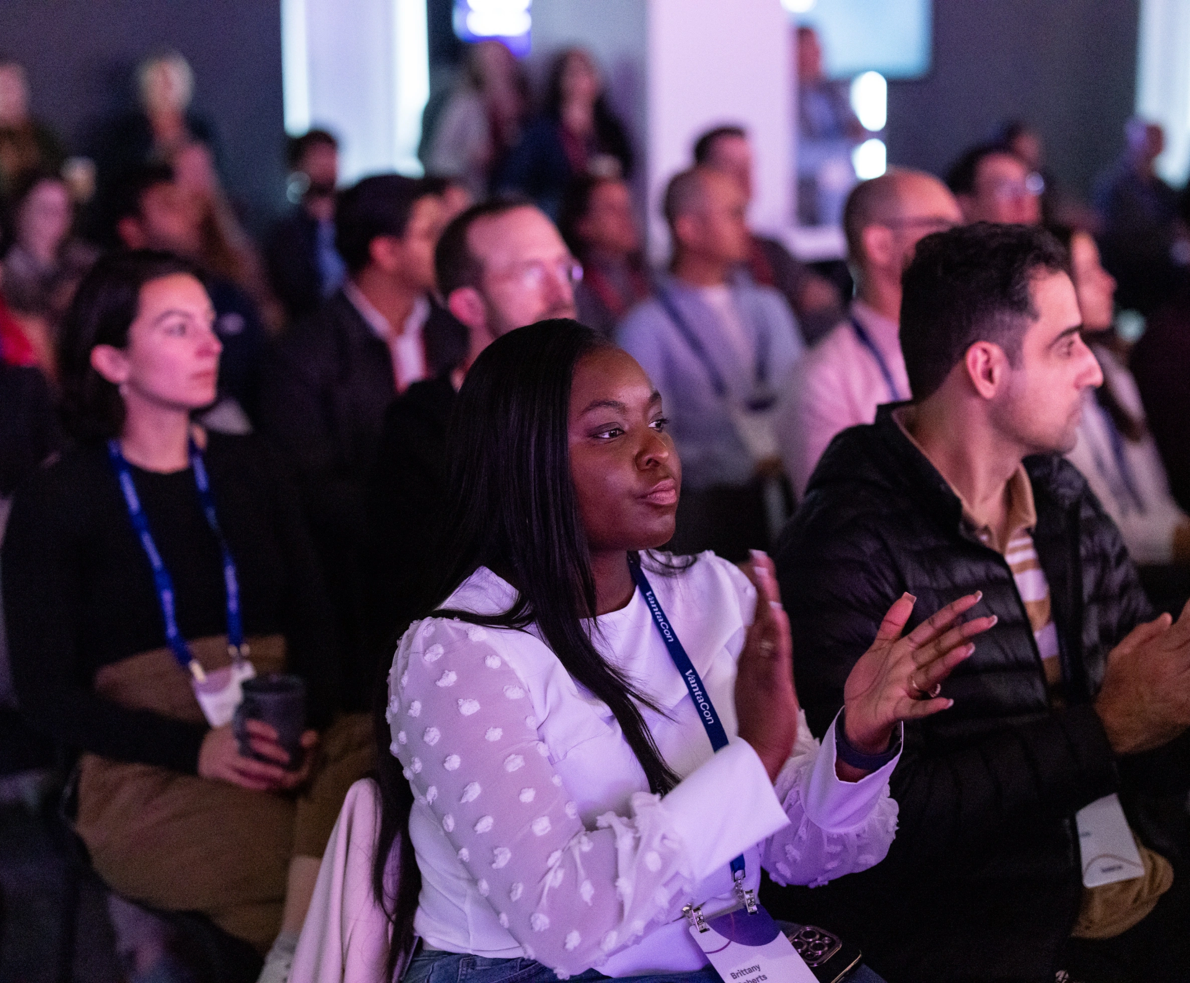 A crowd of people attending VantaCon