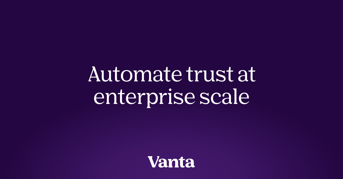 Vanta for Enterprise