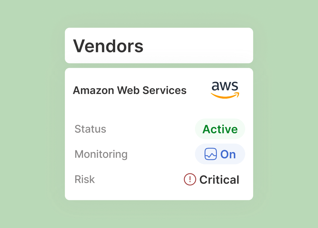vendors UI shot