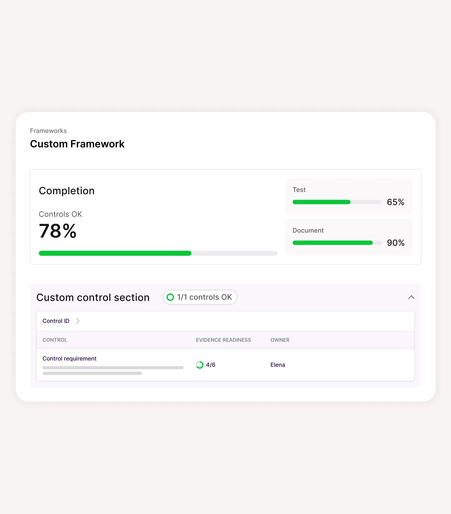 Custom Frameworks Value Prop