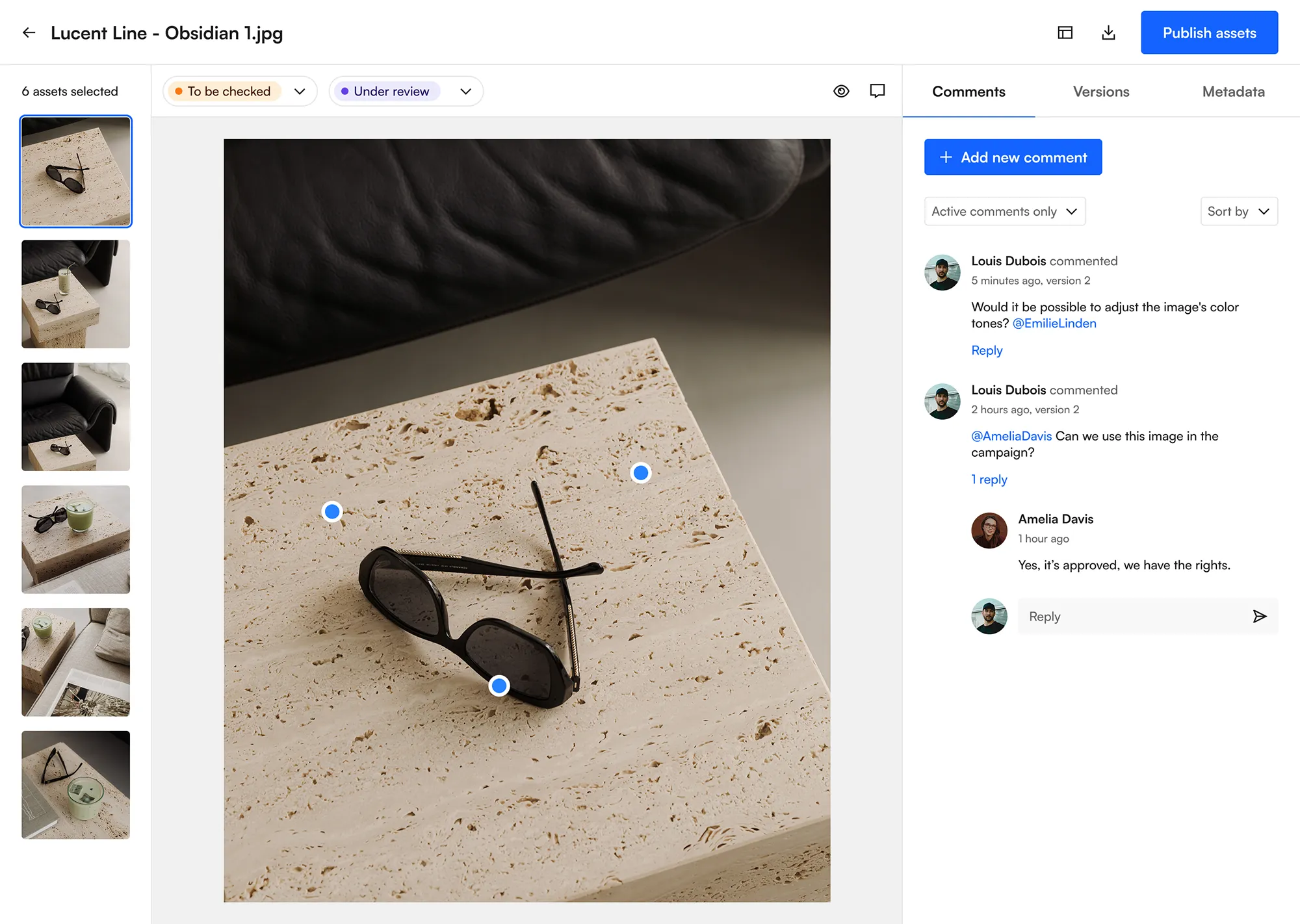 Collaborating on assets inside and outside of your organization has never been so easy