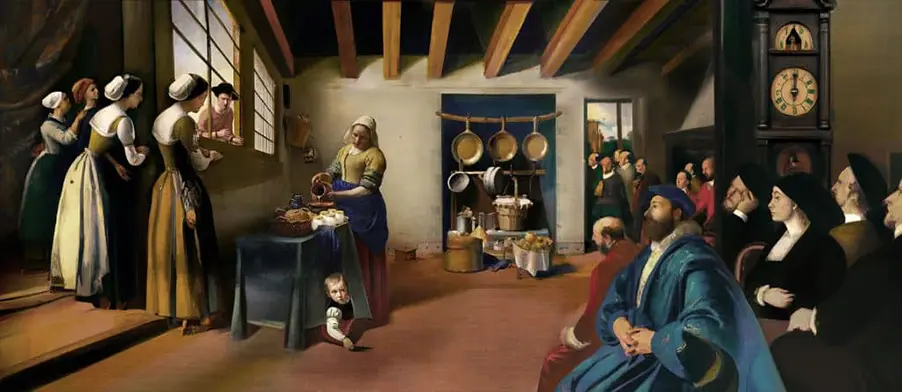 Nestle AI version of The Milkmaid