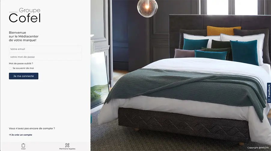 Groupe Cofel Mediacenter login
