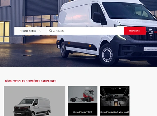 Renault Truck's DAM homepage