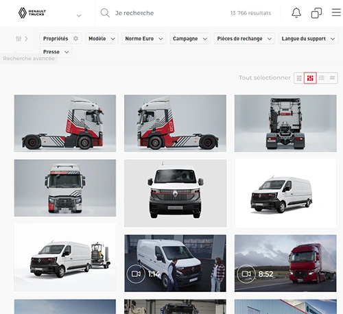 Renault Truck's DAM assets