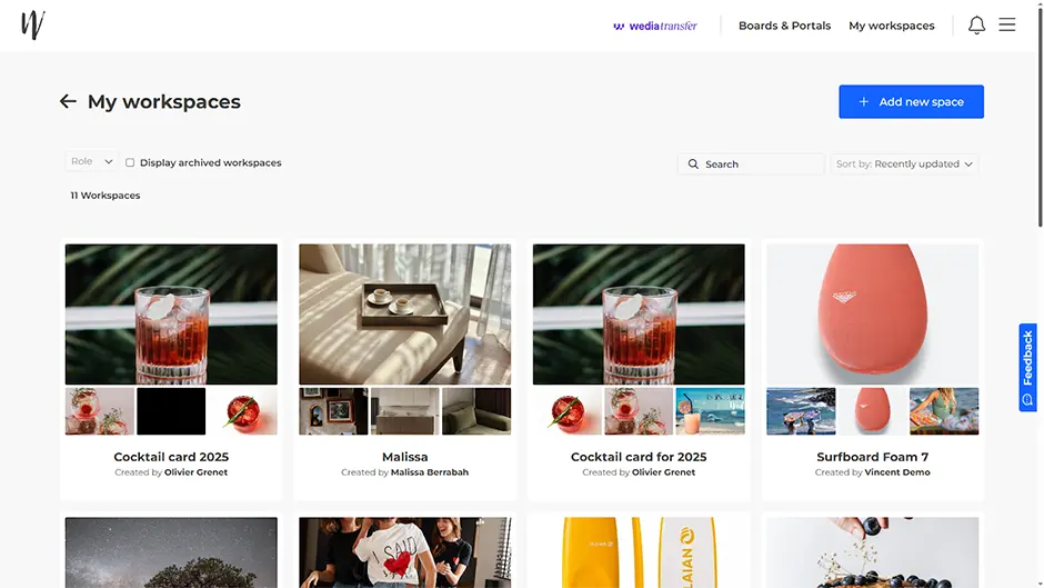 Creative Workflow Feature - Wedia DAM