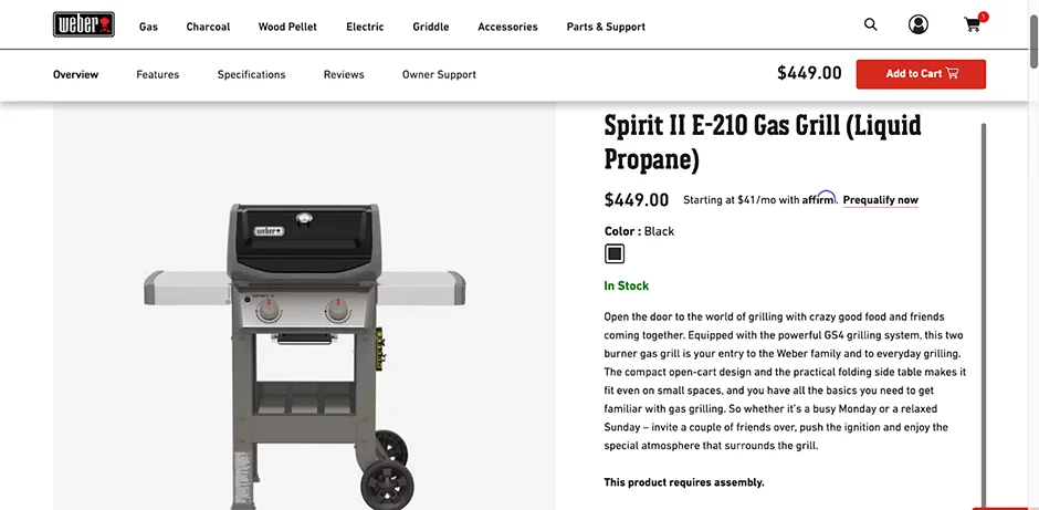 Provide detailed product information