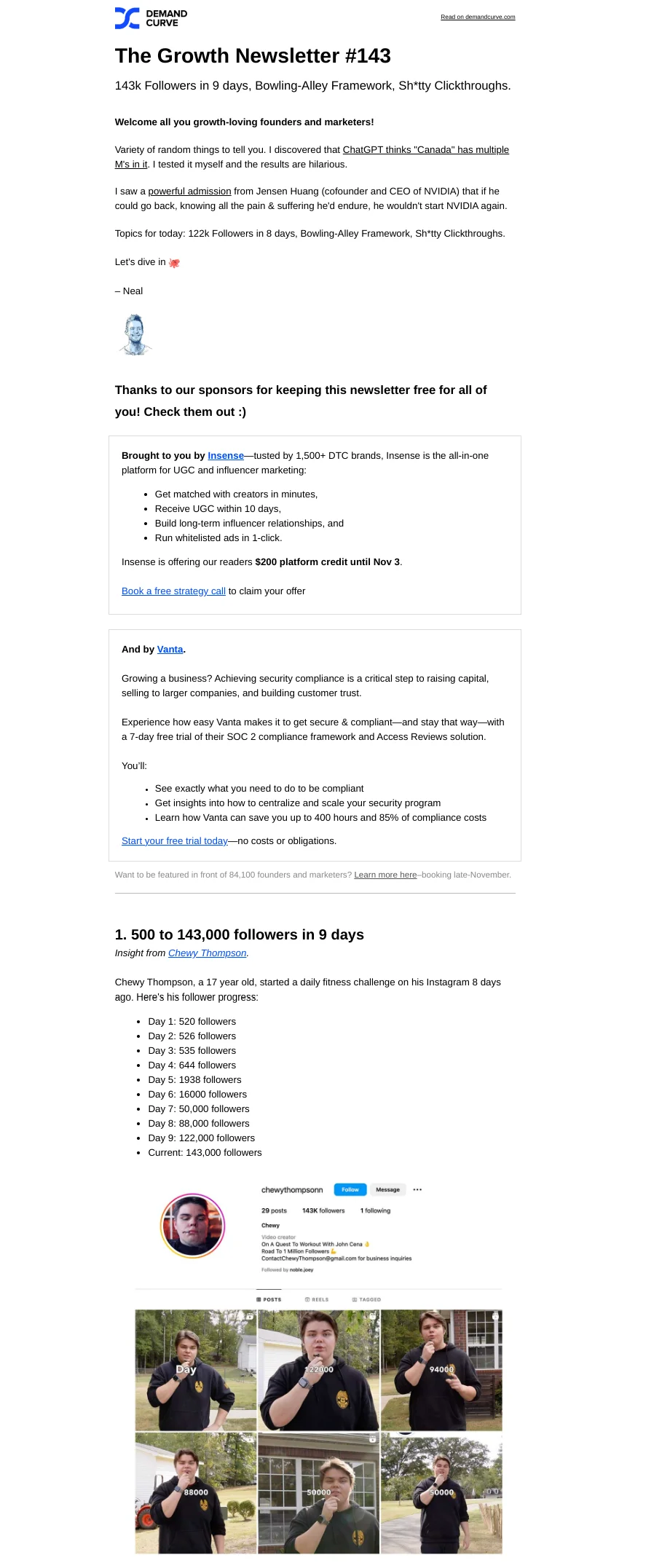 COURBE DE LA DEMANDE : La lettre d'information sur la croissance #143