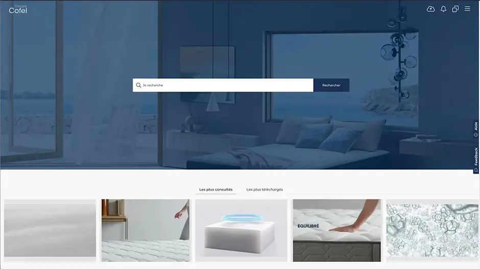 Groupe Cofel Mediacenter home