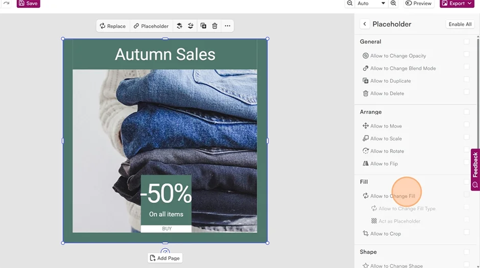 Defines easy rules. She selects which images can replace others or specifies translation fields.