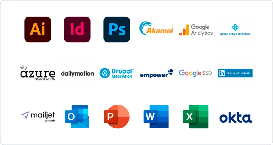 Logos großer Unternehmen