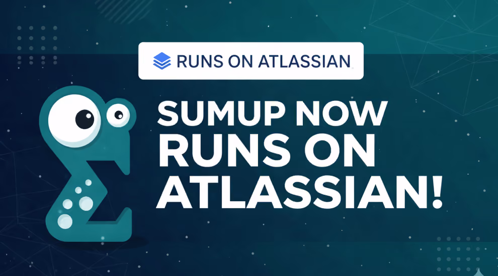 sumUp for Jira Cloud Earns the Runs on Atlassian Badge